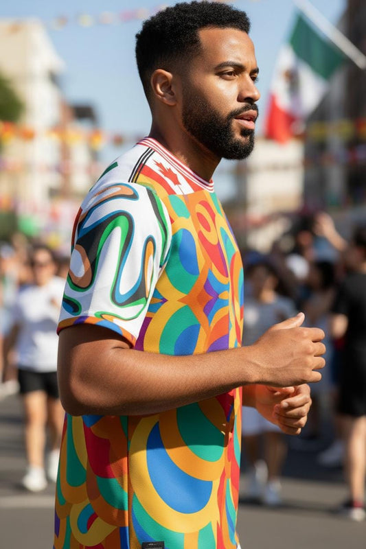 2026 World Cup Soccer Fan T-Shirt – Mexico USA Canada | Colorful Custom Football Supporter Shirt