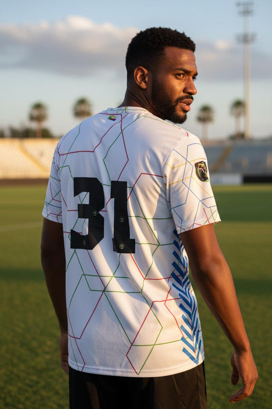 Comoros football jersey (Maillot Comores blanc)