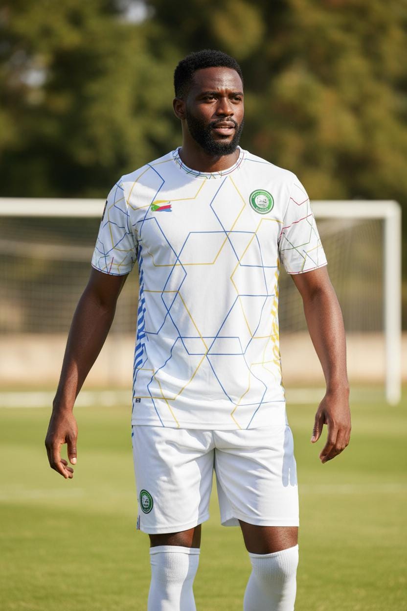 Comoros football jersey (Maillot Comores blanc)