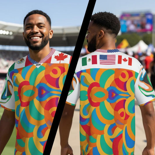 2026 World Cup Soccer Fan T-Shirt – Mexico USA Canada | Colorful Custom Football Supporter Shirt