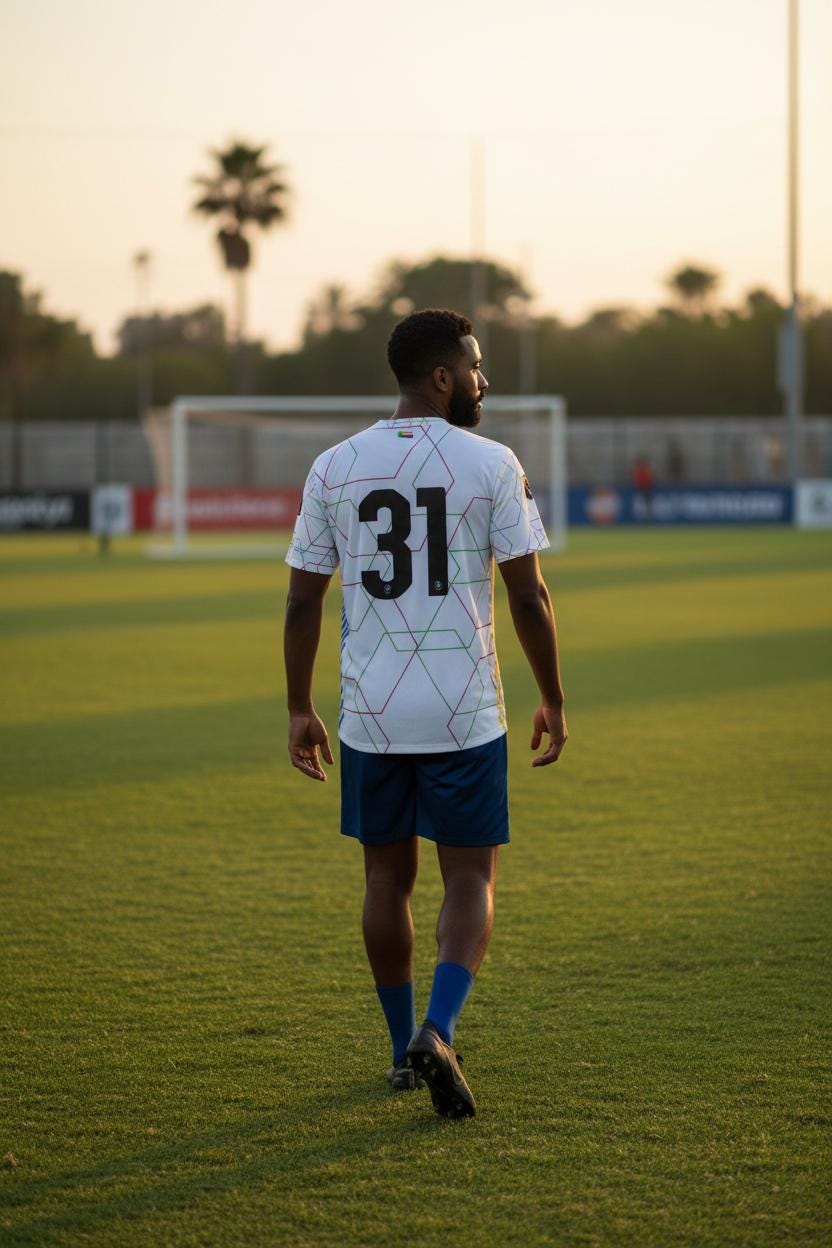 Comoros football jersey (Maillot Comores blanc)