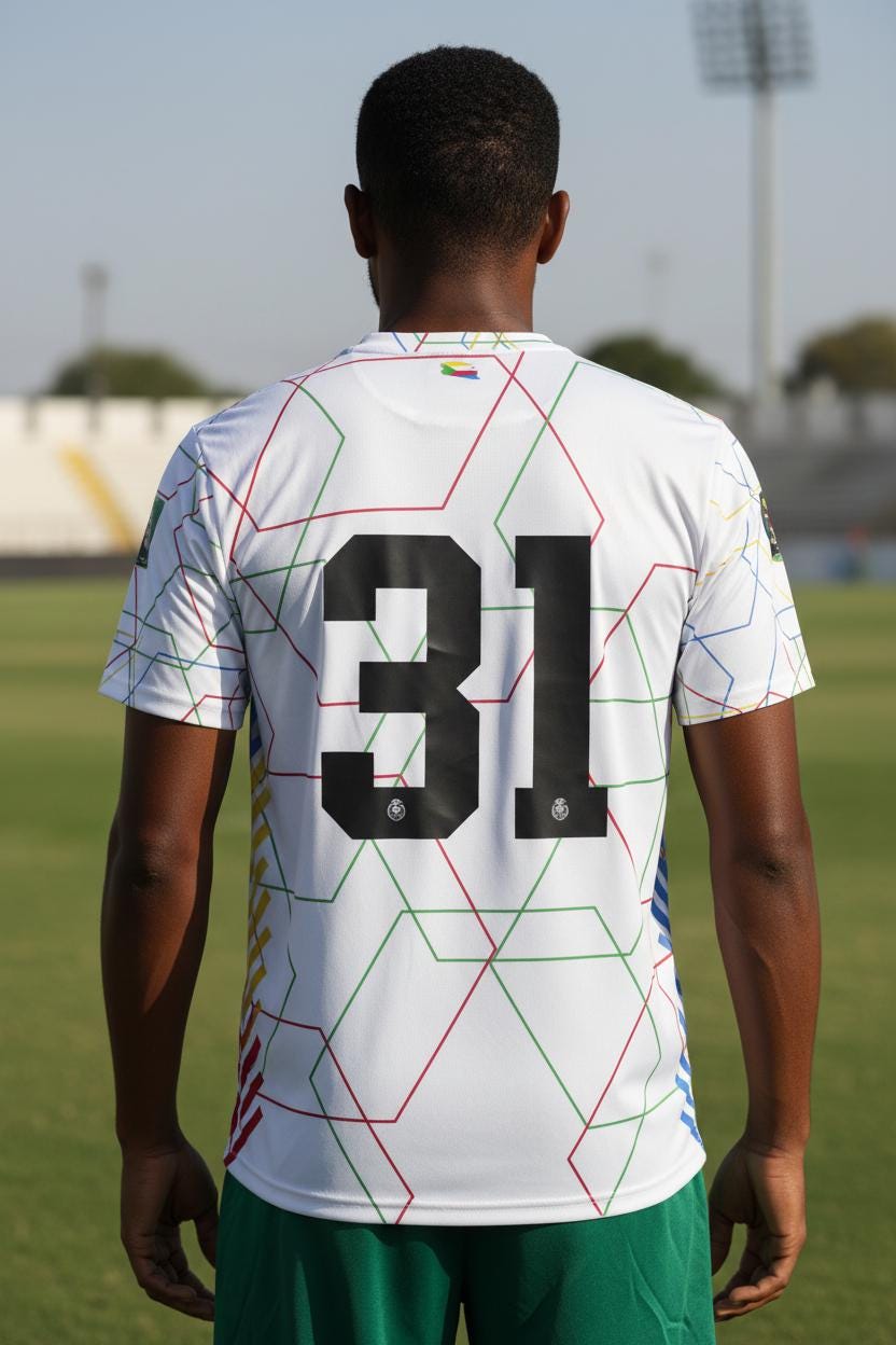 Comoros football jersey (Maillot Comores blanc)